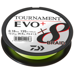 Daiwa Tournament EVO+ X8 Braid Chartreuse 0,14mm