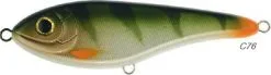 Strike Pro Buster Jerk Shallow -Rapala Winkel Strike Pro Buster Jerk Natural Perch C76