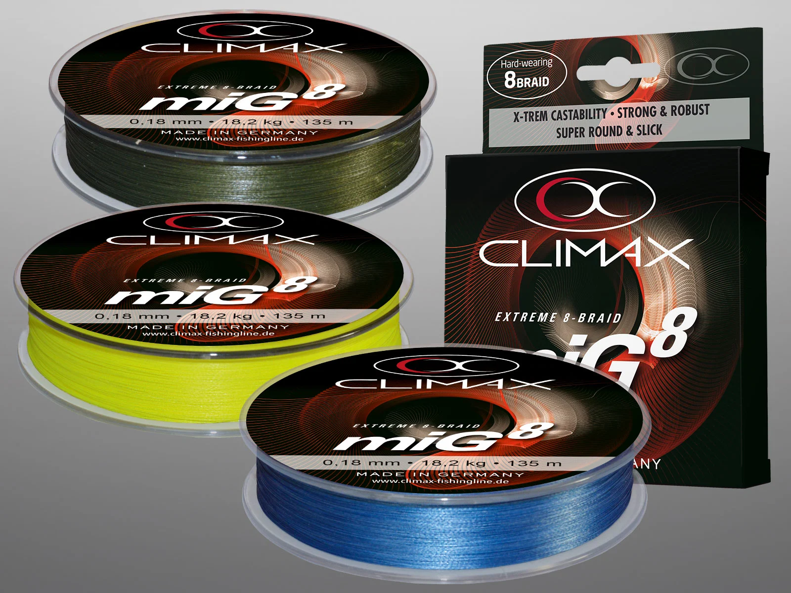 Climax MiG 8 Braid Fluo Yellow 0,14 Mm 13,5 Kg 4 Climax MiG 8 Braid Fluo Yellow 0,14 Mm 13,5 Kg - Afbeelding 2