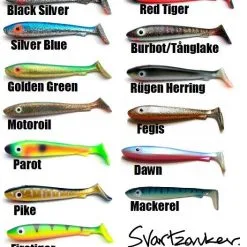 SvartZonker McRubber Shad -Rapala Winkel medium rubber