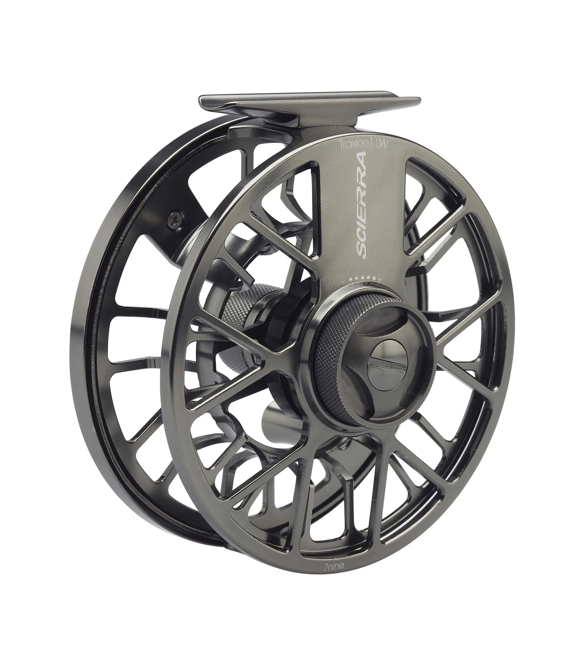 Scierra TRAXION 1 LW Fly Reel # 9/11 GunSmoke 5 Scierra TRAXION 1 LW Fly Reel # 9/11 GunSmoke - Afbeelding 3