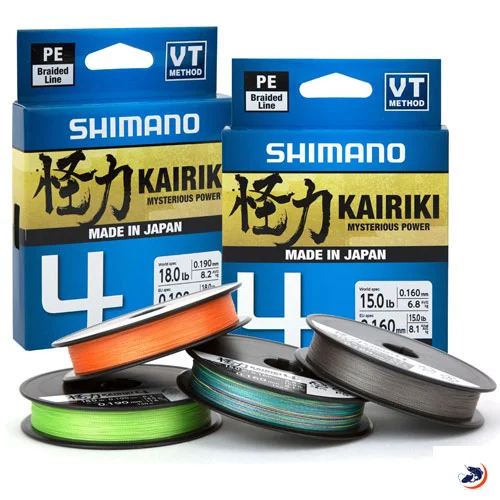 Shimano Kairiki 4 Braid 0,16mm Orange 3 Shimano Kairiki 4 Braid 0,16mm Orange