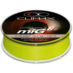 Climax MiG 8 Braid Fluo Yellow 0,16 Mm 15,9 Kg
